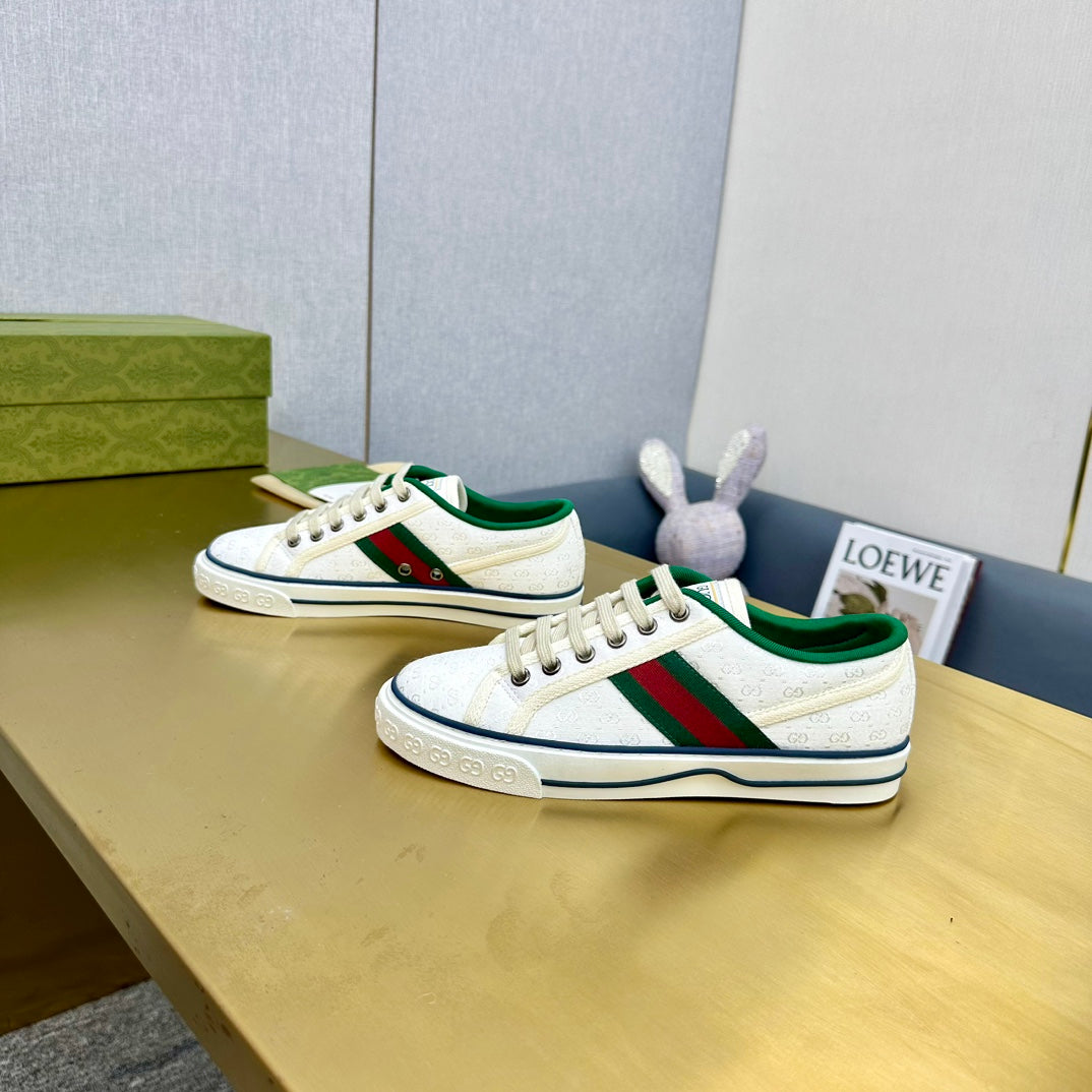 GUCCI TENNIS 1977 TRAINER WHITE CANVAS